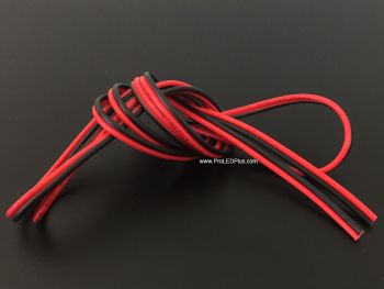 20 AWG Red & Black Power Hookup Wire, Per meter